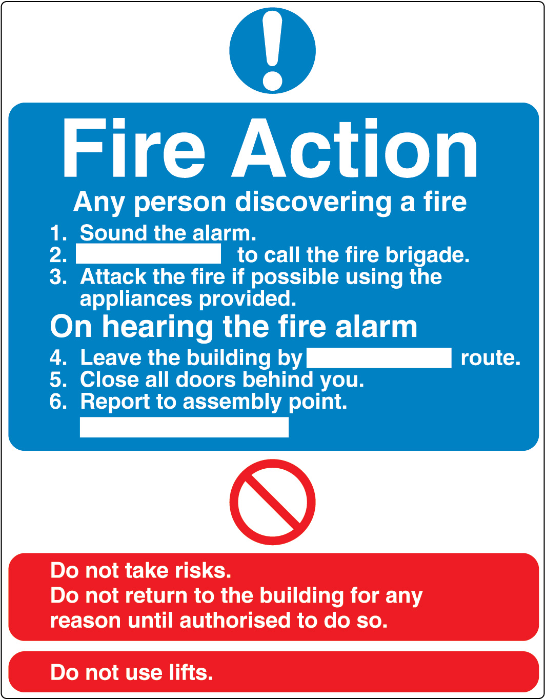 Pass Fire Safety Signs