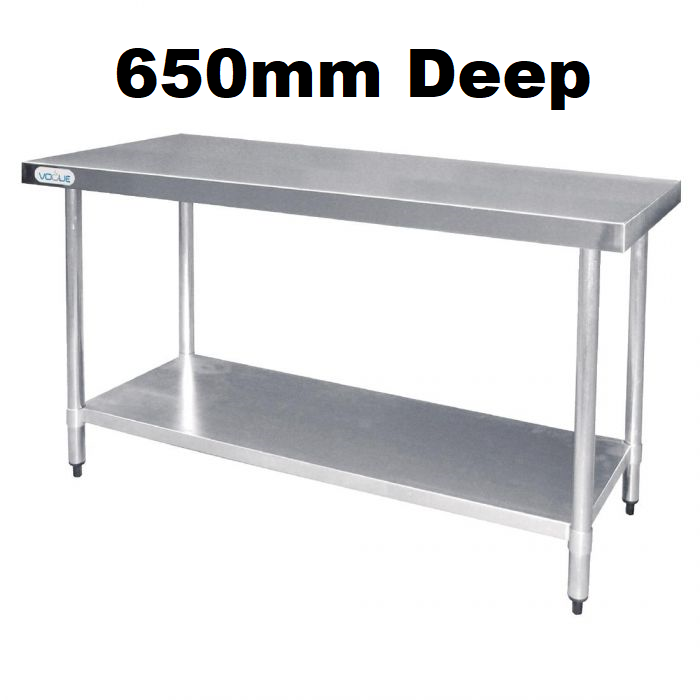 Stainless Steel Tables - 650mm Deep