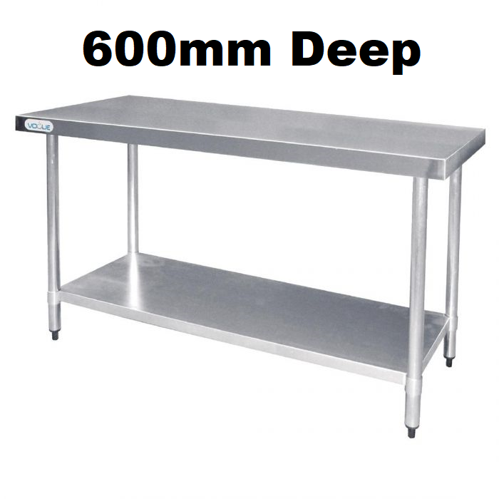 Stainless Steel Tables - 600mm Deep