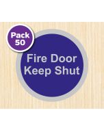 Fire Door Keep Shut 75mm Stainless Steel Disc. Pack of 50