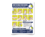 Coronavirus Poster "How To Wash Your Hands In The Workplace" A4