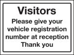 Visitors sign in at reception . 300x400mm W/M