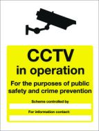 CCTV in operation/ for purpose of public safety etc. 600x400mm E/R