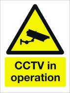 CCTV In Operation. 400x600mm. Exterior