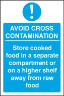 Avoid Cross Contamination. 300x200mm. S/A