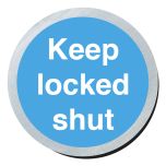 Keep locked shut. 75mm disc silver finish