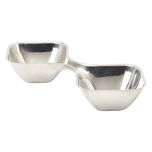 Stainless Steel Double Snack Bowl - Genware