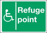Disabled refuge point. 300x400mm S/A