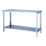 Parry FTAB - Stainless Steel Flatpack Table With Shelf - 1000(W) x 600(D) x 900(H) mm