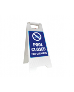 Pool Closed For Cleaning Floor Stand 620x300mm Foldable