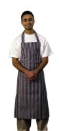 Chef's / Waiter's Bib Apron Nylon Blue & White