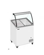 Tefcold IC201SCE + CANOPY Canopy Ice Cream Display Freezer - 4 Tubs