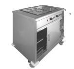 Parry MSB9 - Mobile Servery / Hot Cupboard With Bain Marie Top