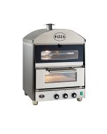 King Edward PK1W-SS Pizza King Oven - Single Deck With Warmer - Stainless Steel