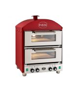 King Edward PK2 Pizza King - Double Deck Pizza Oven - Red