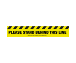 Please Stand Behind This Line - Floor Graphic Sticker - Coronavirus SD042