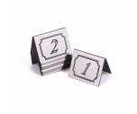 Stainless Steel Restaurant / Pub / Cafe Table Numbers - 50x50mm - Set of 10 - Pick your numbers