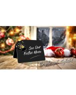 Christmas Bells Counter Top Tent Message Board 148 x 150 x 100mm