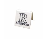 White Reserved Table Sign For Restaurants / Cafes / Pubs - Pack of 10