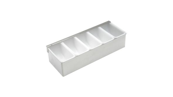 Stainless Steel Dispenser 5 Compartment - Genware