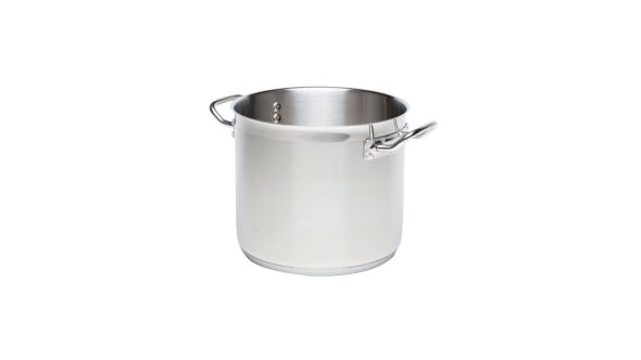 12 Ltr Stainless Steel Stockpot - Genware 1026-12