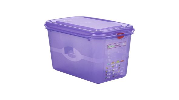 Purple Allergen Storage Container 1/4GN 150mm Deep 4.3L