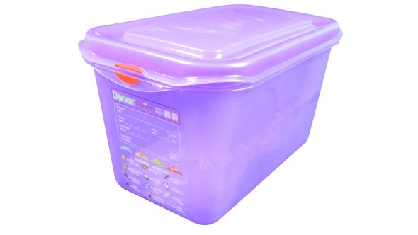 Allergen Colour Coded Purple Food Container - 1/6GN 2.6 Ltr