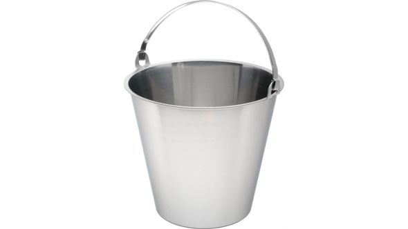 Swedish Stainless Steel  Bucket 10 Litre Graduated - Genware