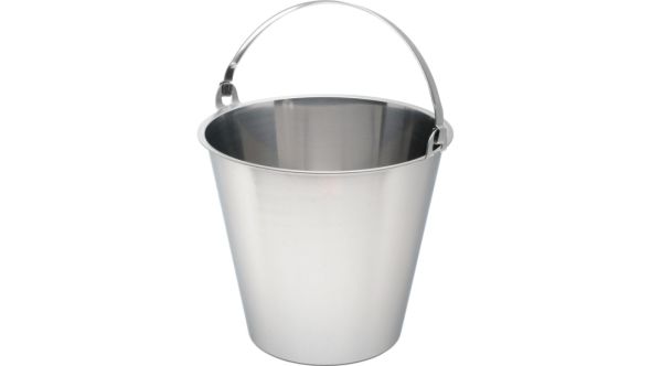 Swedish Stainless Steel  Bucket 15 Litre Graduated - Genware