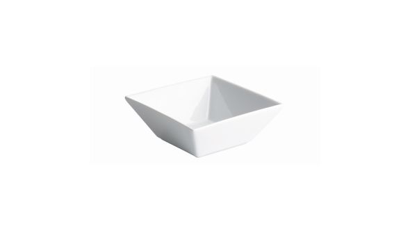 Royal Genware Procelain Square Dip Dish 6.5 x 6.5 x 3cm