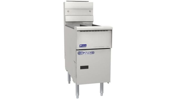 Pitco Solstice SE14TS-SSTC Single Tank Electric Fryer - Split Tank