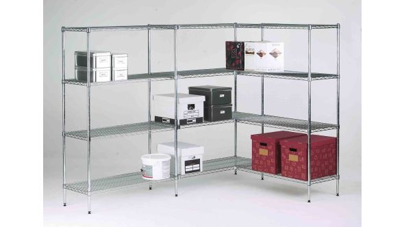 Livewire Chrome Shelving - 450mm Deep