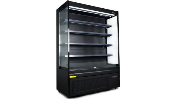 Blizzard BTD150BK Black Tiered Display Multideck - Open Front