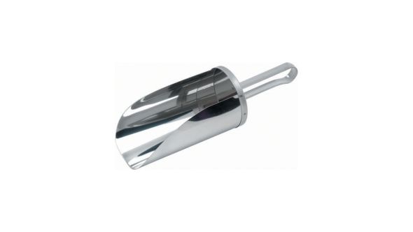 Stainless Steel Flour Scoop 4" Scoop Length 0.1L Cap