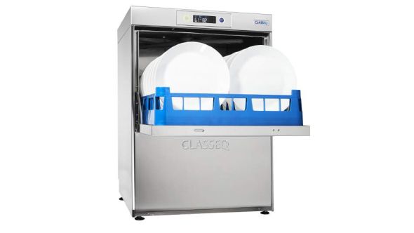 Classeq D500DUO Dishwasher 500mm Rack 18 Plate With Drain Pump