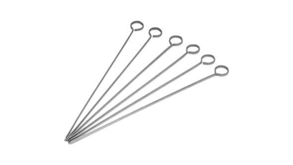 Stainless Steel Skewers 10" (Packs Of 6) - Genware