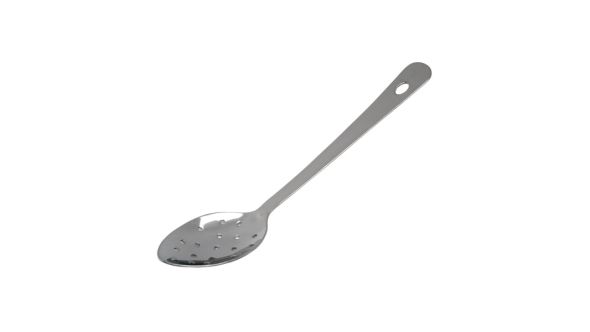 Stainless Steel Perforated Spoon 10" With Hanging Hole - Genware