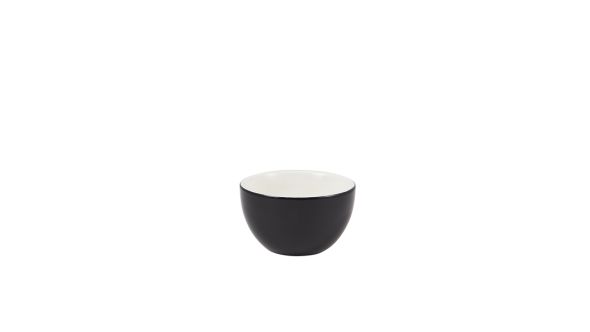 Genware 382118BK  Porcelain Black Sugar Bowl 17.5cl/6oz 