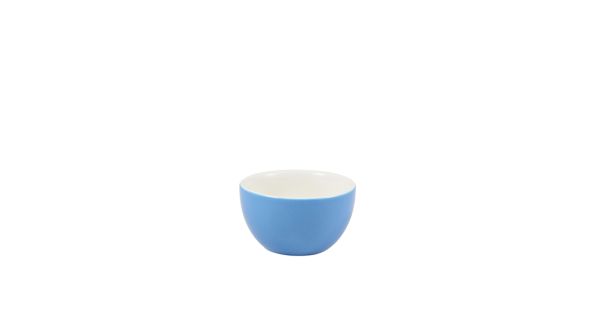 Genware 382118BL Porcelain Blue Sugar Bowl 17.5cl/6oz 