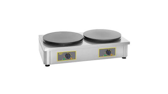 Roller Grill 400CDE Double Crepe Griddle - Electric