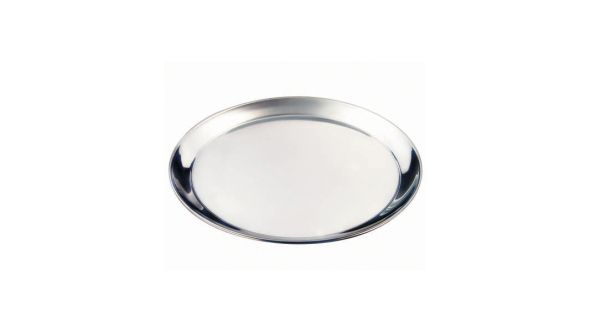 Stainless Steel  12" Round Tray 300mm - Genware