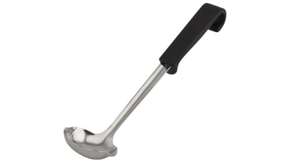 Genware Plastic Handle Sauce Ladle Black