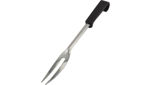 Genware Plastic Handle Carving Fork Black