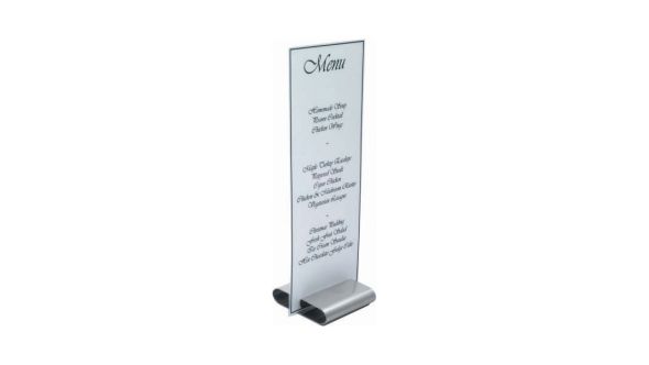 Menu Stand Stainless Steel  3"X3" - Genware