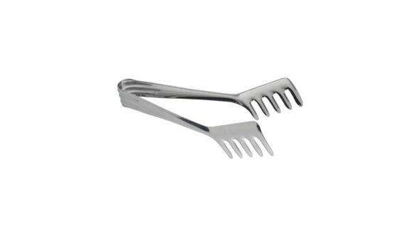 Stainless Steel Spaghetti/Sausage Tongs 200mm 8" - Genware