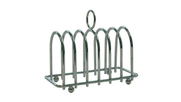 Chrome Horseshoe 6 Slice Toast Rack - Genware