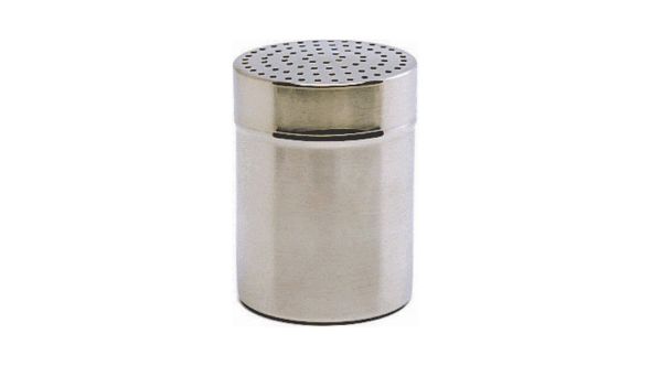 Stainless Steel Shaker With Large 4mm Hole.(Plastic Cap) - Genware