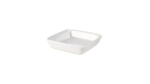 Royal Genware Square Roaster 16cm White