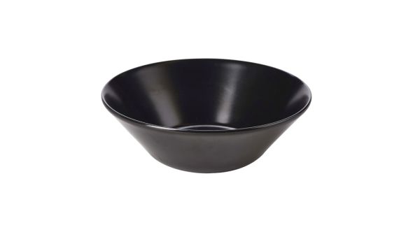 Luna Serving Bowl 24 Ø X8cm H Black Stoneware