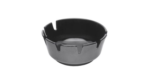 Melamine Deep Ashtray Black 100mm Dia - Genware